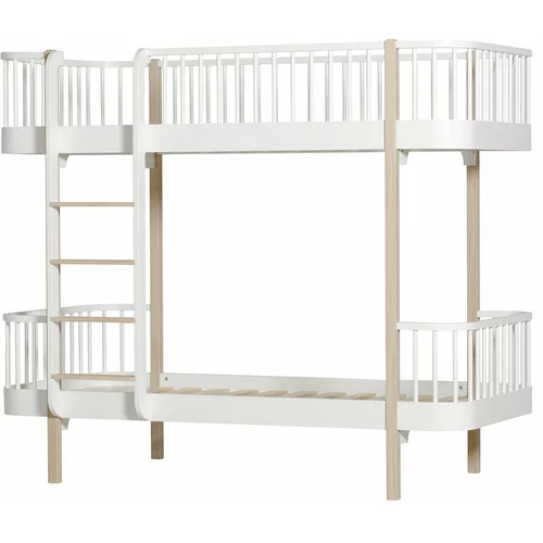 Oliver Furniture® krevet na kat wood bunk bed 90x200 white/oak