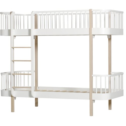Oliver Furniture&amp;reg; krevet na kat wood bunk bed 90x200 white/oak Slike