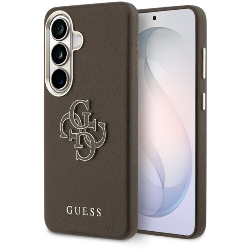  Maska Guess Grained Big 4G Metal Logo za Samsung S26/ S941B braon Cene