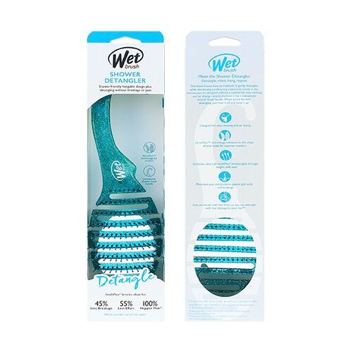 Wet Brush Shower Glitter Dtangler Pink četka za kosu za tu&scaron;iranje Teal 1 kom Cijene