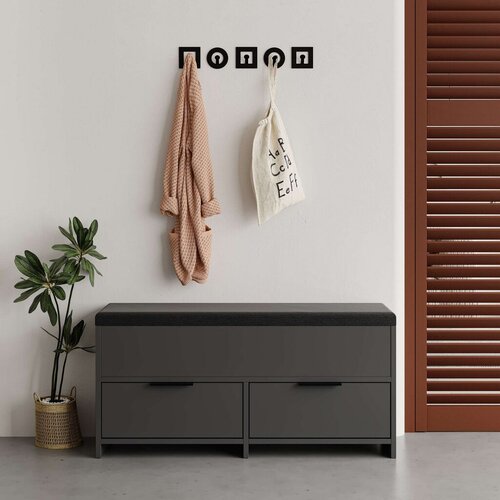 Hanah home Cipelarnik Cove, 106x50x34 cm, Antracit Cene