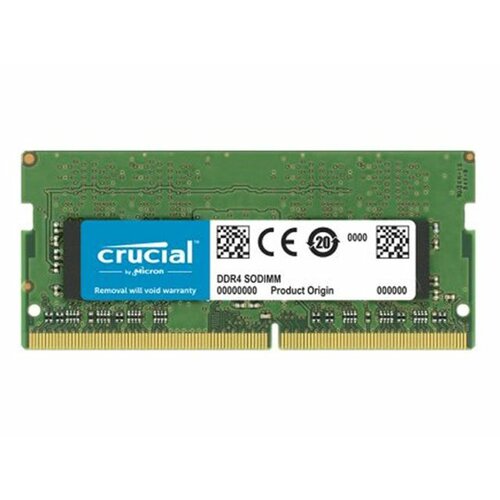 Crucial 32GB Single DDR4 2666 MT/S CL19 SODIMM 260-Pin Memory - CT32G4SFD8266 dodatna memorija za laptop Slike