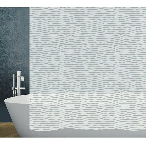 Diaqua Peva zavesa za prho Ribbon (Š x V: 180 x 200 cm, Siva/Bela) Cene