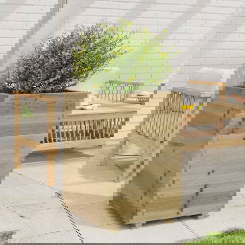 VidaXL Vrtna sadilica 50x50x72 5 cm od impregnirane borovine Slike