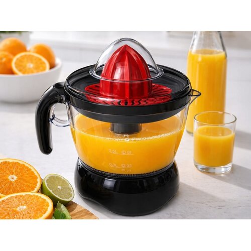  25W električni sokovnik 700ml ožemalnik citrusov črn Slike