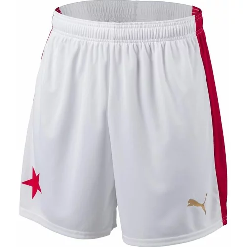 Puma SK SLAVIA SHORTS HOME Originalne hlače za nogomet, bijela, veličina