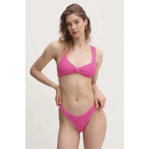 ROTATE Dvodelne kopalke CRINKLE BIKINI roza barva, 113166504