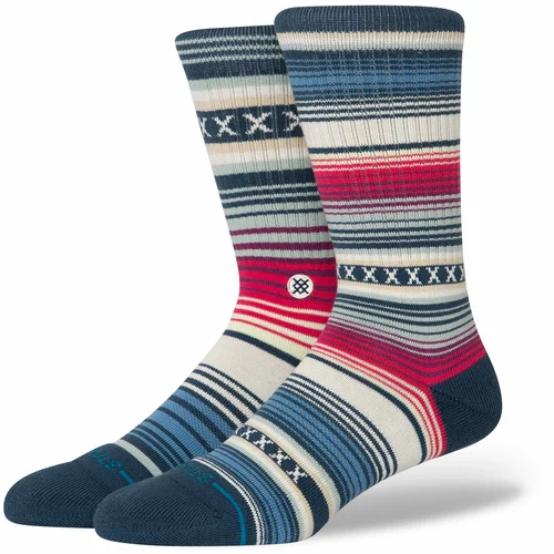 Stance Sportske čarape 'CURREN ST' ecru/prljavo bijela / mornarsko plava / golublje plava / vatreno crvena