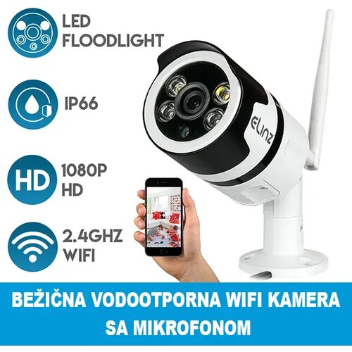  bežična vodootporna wifi kamera sa mikrofonom Slike