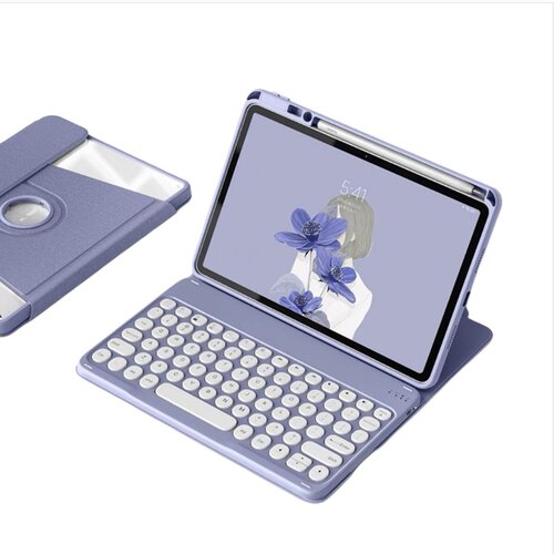 INF 360° vrtljivo bluetooth ohišje s tipkovnico za ipad 11 (A16) 2025 & ipad 10 (2022) 10.9 - sivka vijolična, (5000080572) Cene