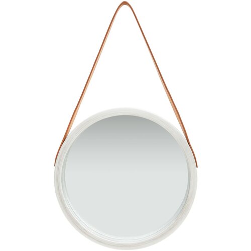 Maison Chic Stensko Ogledalo - Zrcalo - Kozmetično ogledalo s pasom 40 cm srebrno, (21698207) Cene