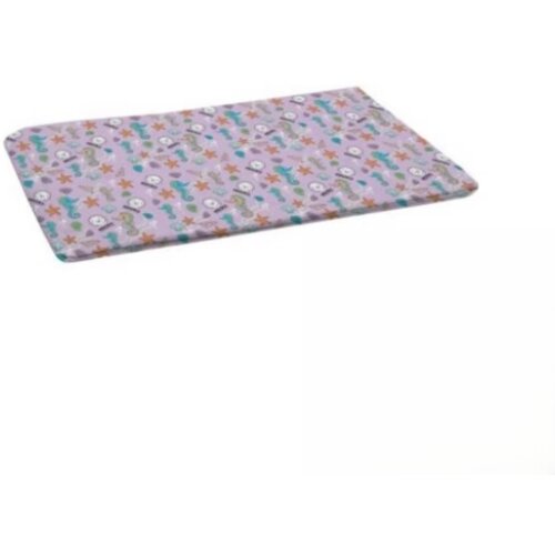 Misoko Vi&amp;scaron;ekratna prostirka za &amp;scaron;tence Pad Reusable, Morski konjići, Roze, 80 x 140 cm, 2 komada Slike