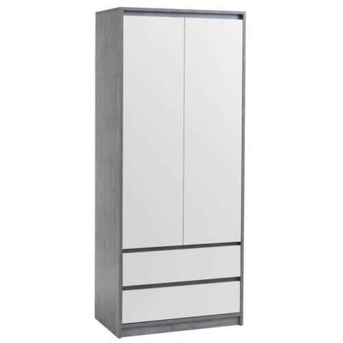  Ormar 80x193cm, Bijelo-siva Cene