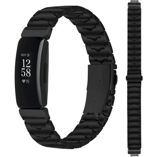 INF Združljiv Batman nerjaveče jeklo pašček za Fitbit Inspire 1/HR/Inspire 2 - Črn, (5000079284) Cene