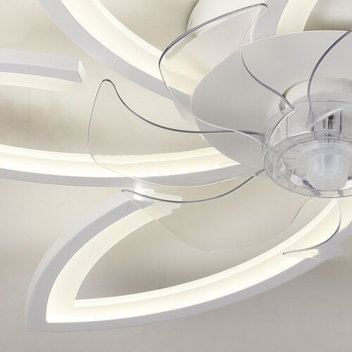  Brilagi-LED prigu&amp;scaron;iva svetiljka sa ventilatorom LED/50W/230V 3000-6500K bela + daljinski upravljač Slike