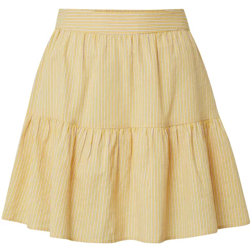 Vero_Moda Suknja 'ANNABELLE' žuta / bijela