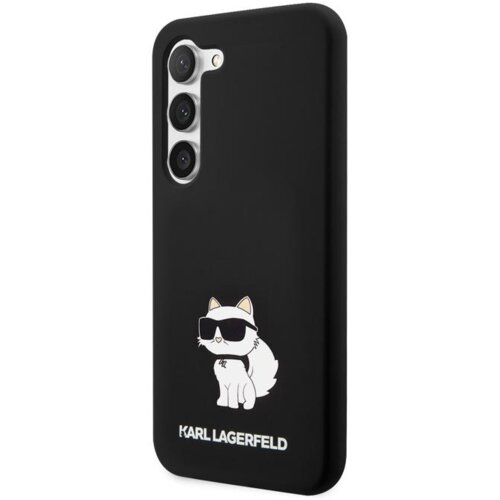 Karl Lagerfeld KLHCS23MSNHBCK za samsung galaxy S23 plus 5G črn silikonska za&amp;scaron;čita - iml nft choupette body Slike