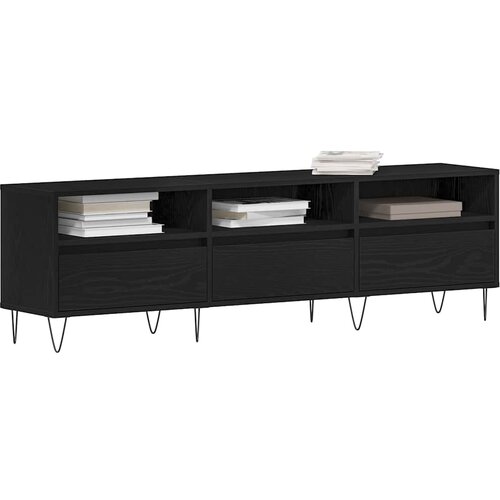  ormar 150 x 30 x 44,5 cm Crni hrast Konstruirano drvo Slike