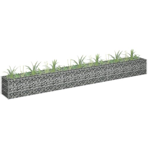 vidaXL Visoka greda gabion pocinkano jeklo 270x30x30 cm Cene