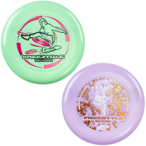 WHAM - O Frisbee Freestyle Disc 160 g, 26.67 cm, trpežen in prožen PE za plažo na prostem, družinska zabava -2 pakiranja, (22088669) Cene