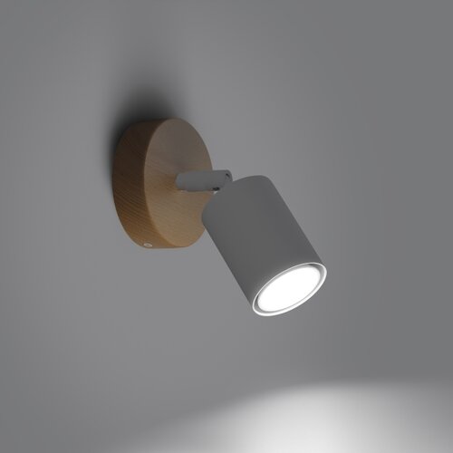 Sollux SL.1285 - zidna spot svetiljka verdo 1xGU10/10W/230V bela Slike