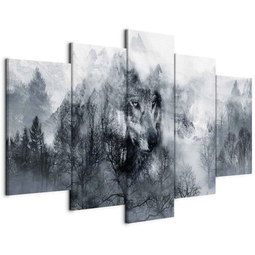  Slika - Mountain Predator (5 Parts) Wide 100x50 Na talijanskom platnu Cene