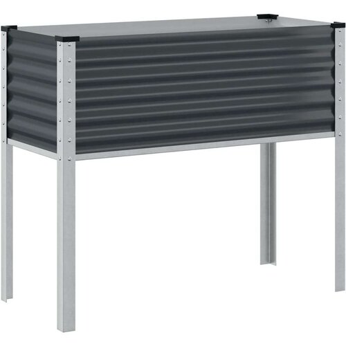 VidaXL Vrtna sadilica antracit 100x41x90 cm čelična Slike