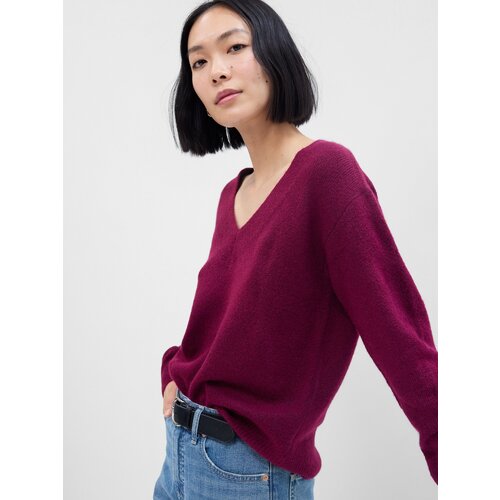 GAP Knitted sweater with V-neck - Women Cene