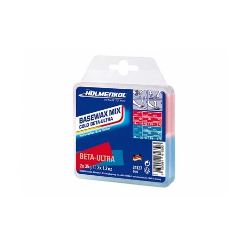  VOSAK ZA SKIJE HOLMENKOL COLD BETA-ULTRA blue-red 2x35 g Cene