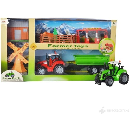  Traktor set za igru sa farmom i vetrenjačom Cene