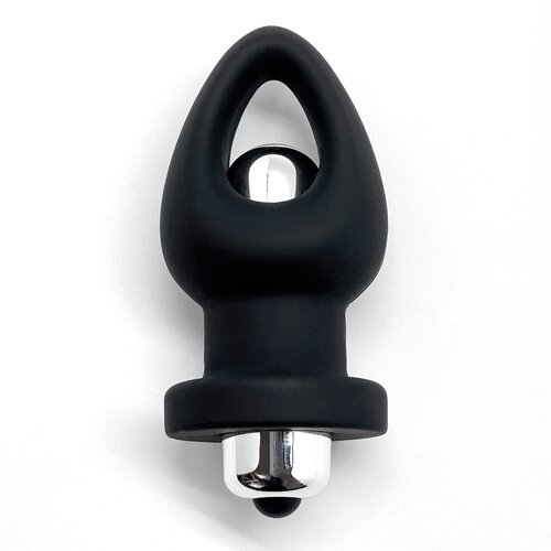 Woomy Orny Vibrating Silicone Plug Black Cene
