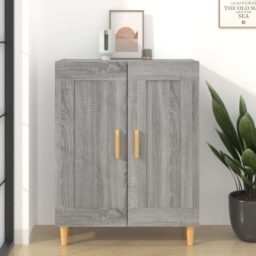  Komoda siva sonoma 69,5x34x90 cm konstruiran les, (20654138) Cene