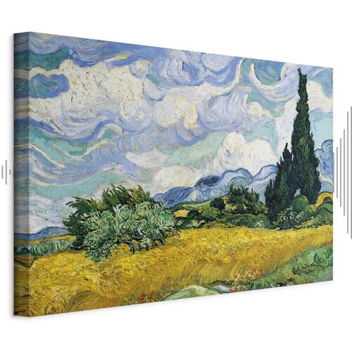  Slika - Vincent Van Gogh &ndash; Wheat Field with Cypresses 120x80 Akustična Cijene
