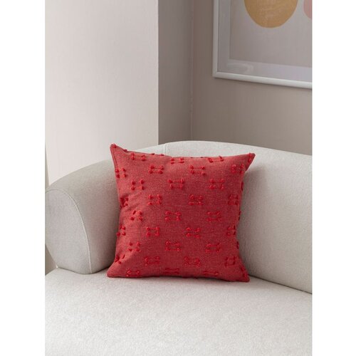 WALLXPERT tuffet - red v9 red cushion cover Cene