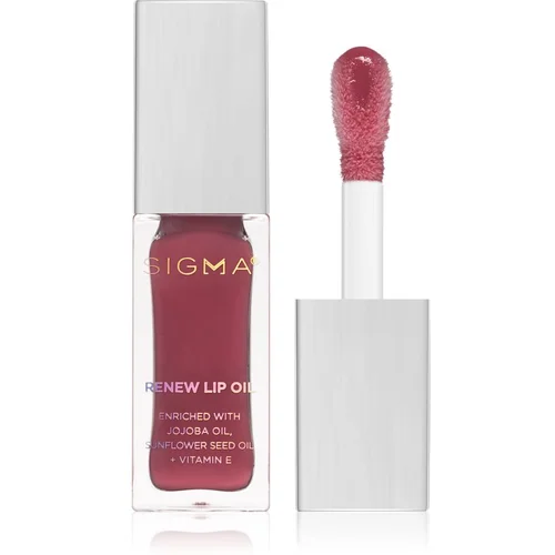 Sigma Beauty Renew Lip Oil olje za ustnice ki dodaja hidracijo in sijaj odtenek All Heart 5,2 g