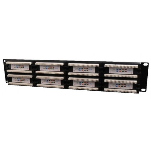 Gembird NPP-C548CM-001 Gembird Cat.5E 48 port patch panel with rear cable management Slike