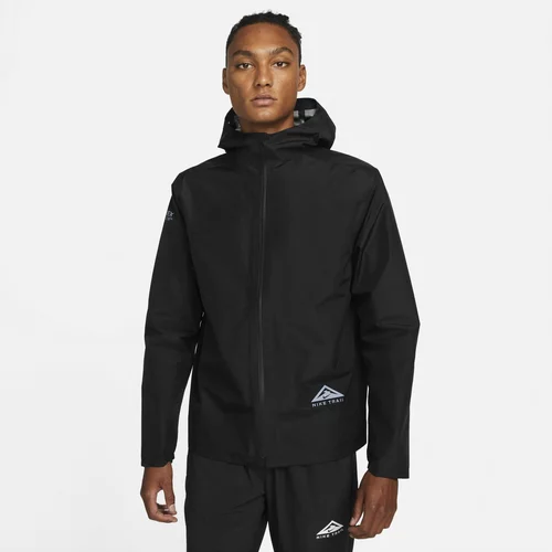 Nike Športna jakna siva / črna