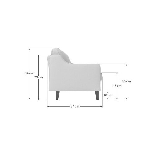 Atelier Del Sofa Fotelja Robin Dvosjed, oker Slike