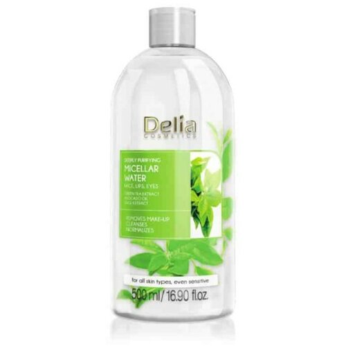 Delia micelarna voda sa uljem avokada i ekstraktom zelenog čaja za skidanje šminke Slike
