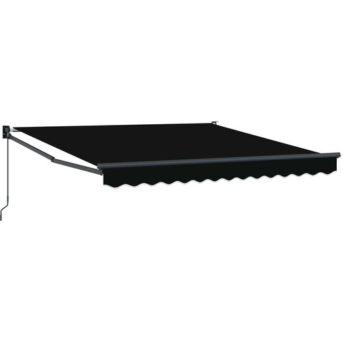  Povlačivi tende Crna 350 x 250 cm 100% Poliester i Aluminij Slike