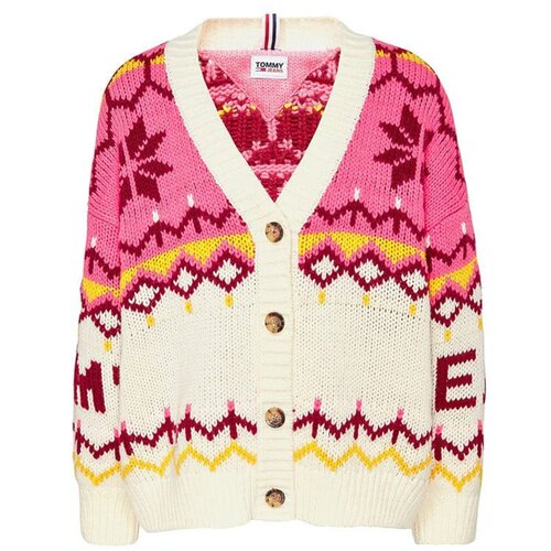 Tommy Hilfiger Jeans Tommy Jeans Sweater - TJW FAIRISLE CARDIGAN colourful Cene