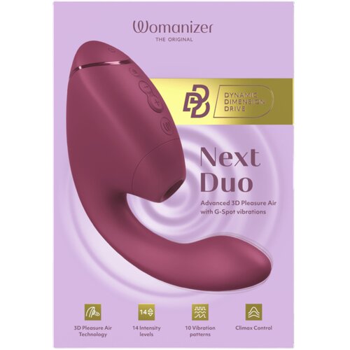 Womanizer Next Duo - 2u1 G-točka vibrator (roza) Slike