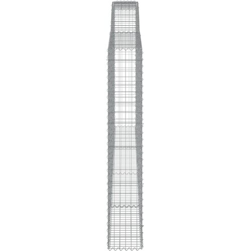  Gabionska ko&amp;scaron;ara s lukom 400x30x180/200 cm pocinčano željezo Slike