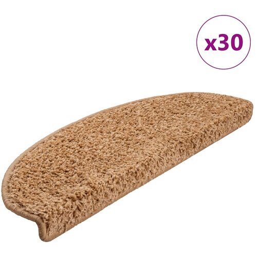 vidaXL Podloge za stopnice 30 kosov Bež 65x21x4 cm, (22012963) Cene