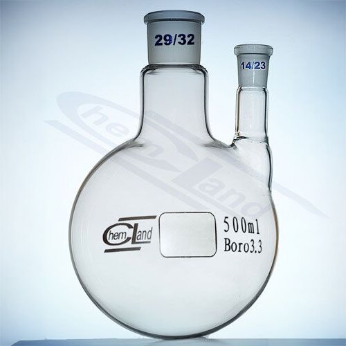 Tikvica DVOGRLA Okruglo Dno 2000ml 29/32 and 14/23 Slike