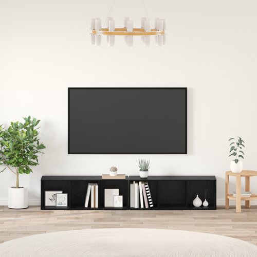 vidaXL Set TV komoda 2 pcs 37 x 35 x 107 cm Konstruirano drvo Cijene
