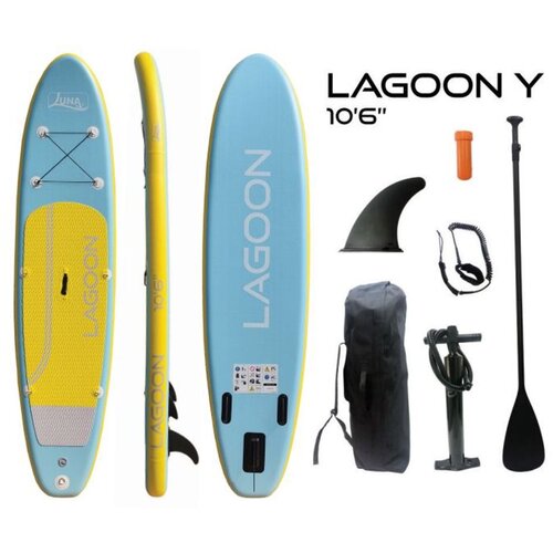 Luna Wasi SUP daska Lagoon Yellow Eva, 320x76x15 cm, max 140kg Slike