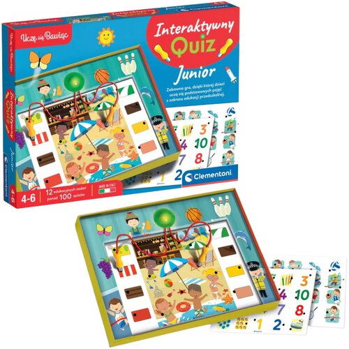  Edukativna igra Interaktivni kviz Poljski jezik za juniore Clementoni 50941 Slike