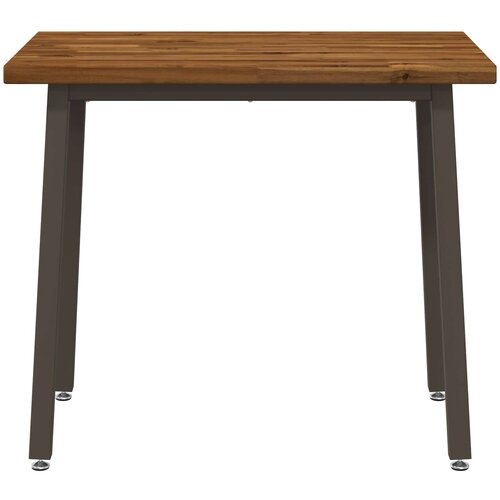  90 x 55 x 75 cm Čvrsto drvo akacije Prirodna i kava Pravokutni Slike