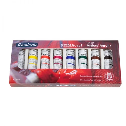  Set akrilnih boja u tubama Schmincke PRIMAcryl 8 x 35 ml (profesionalne)